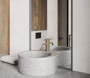 Керамогранит Laparet Illusion Taupe structure matt (GHR) glossy ink рект. (80х160х0,9)